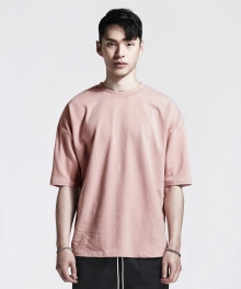 OVERSIZED BASIC T-SHIRT (PEACH PINK)