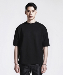 SIDE ZIP T-SHIRT (BLACK)