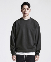 SIDE ZIP SWEATSHIRT (CHARCOAL)