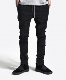 SIDE ZIP PANTS (BLACK)