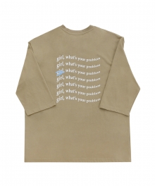 WAVING GIRL T (BEIGE)