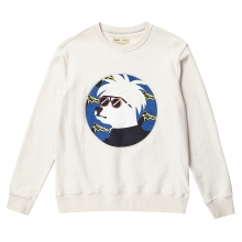 ARTIST DOG PATCH SWEAT SHIRT IVORY