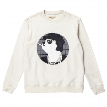 COCO DOG PATCH SWEAT SHIRT IVORY