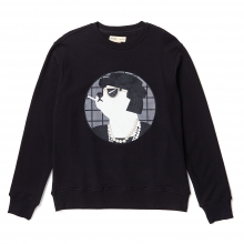 COCO DOG PATCH SWEAT SHIRT BLACK