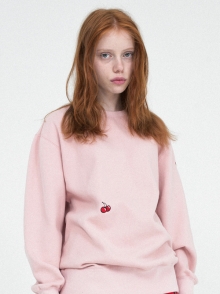 Small cherry sweatshirt pink