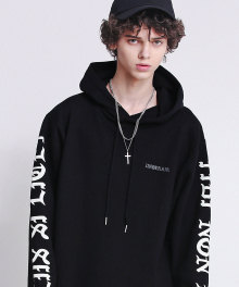 *ALS Slashed Hoodie - Black