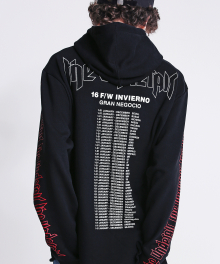 Selling Tour Slashed Hoodie - Red / White