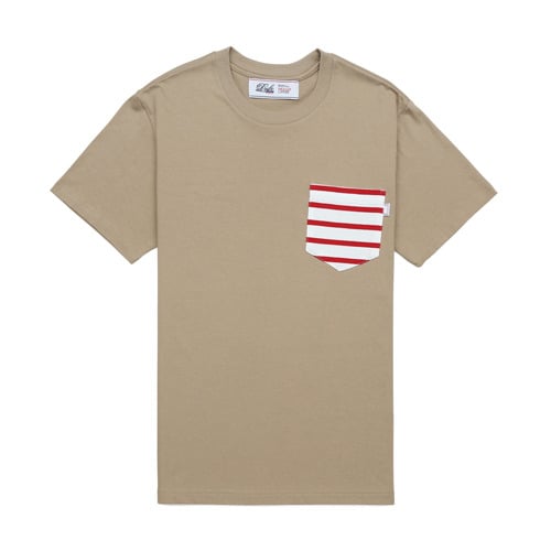 드라이프(drife) STRIPE POCKET TEE-BEIGE
