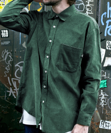 Corduroy Over Shirts (forest green)