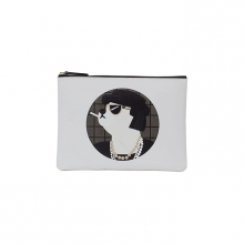 COCO DOG LEATHER CLUTCH