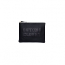 NEW BC LEATHER CLUTCH BLACK