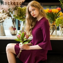 Ruffle Back String Dress_Wine