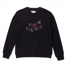 [COLLECTION]YOUTH CULTURE STICH SWEAT SHIRT BLACK