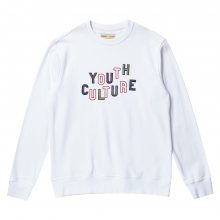 [COLLECTION]YOUTH CULTURE STICH SWEAT SHIRT WHITE