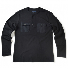 16FW HENLEY 2POCKETS LONG SLEEVE BLACK