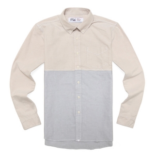 드라이프(DRIFE) SPORT B.D SHIRTS-BEIGE/L.GREY