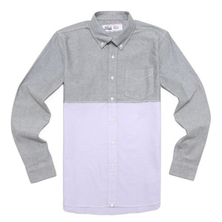 드라이프(DRIFE) SPORT B.D SHIRTS-GREY/PURPLE