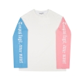 COLOR BLOCK LONG SLEEVE WHITE