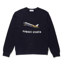 UNISEX 16FW COLLECTION AIRPLANE SWEAT SHIRT [NAVY]