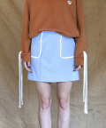 line skirt_sky blue