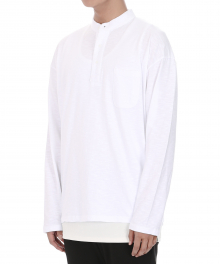 TP56 HENLEY LONG SLEEVE (WHITE)