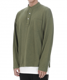 TP56 HENLEY LONG SLEEVE (KHAKI)