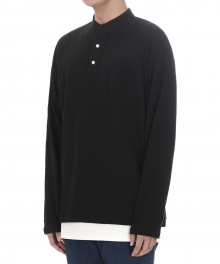 TP56 HENLEY LONG SLEEVE (BLACK)