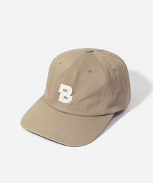 B LOGO CAP BEIGE