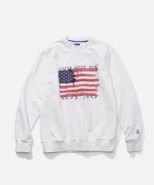 FLAG CREWNECK WHITE