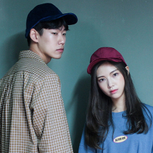 [UNISEX] 베이직 벨벳 컬러 볼캡_5color