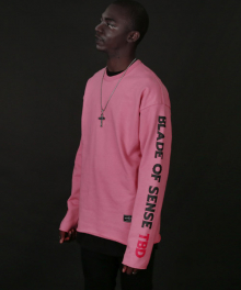 TBD.paint heavy swat shirt-tmm206af-pink