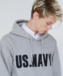 US. navy heavy hoodie-thd301af-gray