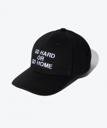 GO HARD OR GO HOME EMBO BALLCAP (BLACK)