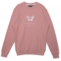 BUTTERFLY CREWNECK SWEATSHIRT PINK