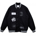 PATCH VARSITY JACKET BLACK