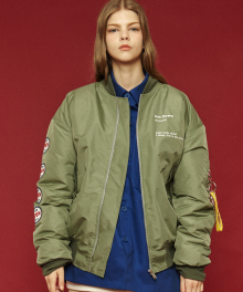 Oversized ma-1 jacket ma-1 jacket (khaki)
