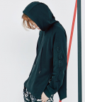 [DBYD 16FW] Embroidered Sleeve Hoody (BK)