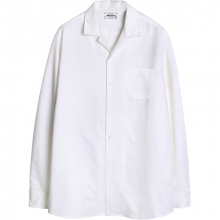 M#1036 modified opencollar shirt (white)