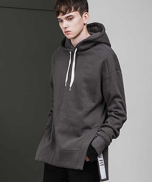 드로우핏(DRAW FIT) LOGO PLACKET HOODIE [GRAY] - 사이즈 & 후기 | 무신사