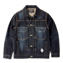 SP JAMES SELVAGE WASHED DENIM JKT