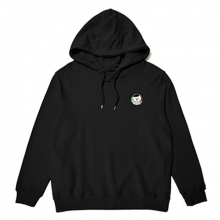 [기모] FRANCE DOG WAPPEN HOOD BLACK