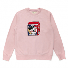 [HONGKONG EDITION] CHUCHU DOG PATCH SWEAT SHIRT INDI PINK