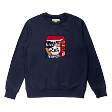 [HONGKONG EDITION] CHUCHU DOG PATCH SWEAT SHIRT NAVY