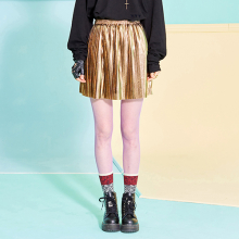 VVV GOLD PLEATED SKIRT