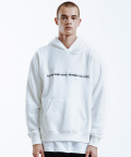 Panelled Embroidery Hoodie (White)