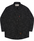 SQUARE CHECK SHIRTS - BLACK