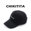 [CHIKITITA] 치키티타 모자 코듀로이 볼캡 BASEBALL CAP CORD BOY BLACK (CH6013 1) / 블랙 (리얼 가죽끈 조절)