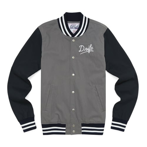 C.F.C STADIUM JACKET-GREY/NAVY
