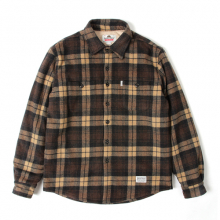 SP EDDIE WOOL CHECK SHIRT LS-BROWN