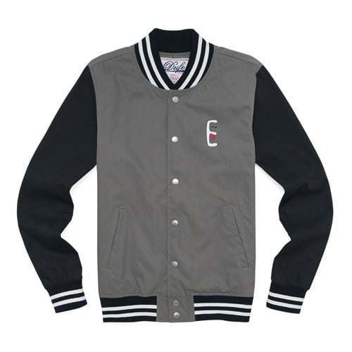 WEEKEND STADIUM JACKET-GREY/NAVY